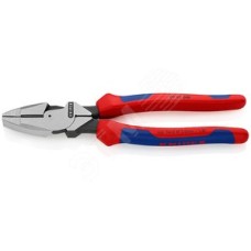 Плоскогубцы электромонтера Linemans Pliers резка - проволока средней твердости 46мм твердая проволока 3мм L=240мм двухкомпонентные рукоятки блистер цвет черный