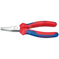 Плоскогубцы тупоносые рифлённые губки 30 мм L-160 мм чёрные 2-компонентные рукоятки рукоятки