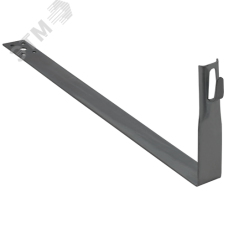 Держатель проводника круглого 6-8 мм черепичная кровля L 380 мм оцинкованная сталь TD