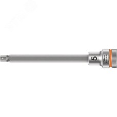 Головка торцевая 8740 B Hex-Plus HF Zyklop со вставкой под внутренний шестигранник DR 3/8 с функцией фиксации крепежа 5X107 мм