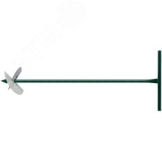 Бур садовый, L=1000 мм, 2 насадки 150 мм и 200 мм