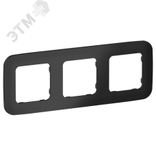 FLITE ARTISTIC Рамка 3-местная РУ-3-А-ФлЧ черный IEK