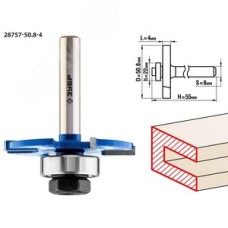 Фреза горизонтально-пазовая 50,8x4мм, хвостовик 8мм