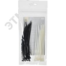 Набор хомутов 2,5х150 (25б. 25ч) (50шт/упак)