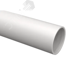 Труба гладкая жесткая ПВХ d=16мм белая 2м (50м/компл) IEK