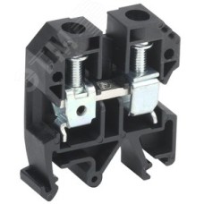 Клемма винтовая КВИ-10мм2 черная