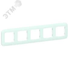 FLITE ARTISTIC Рамка 5-местная РУ-5-А-ФлХЛ холодный лед IEK