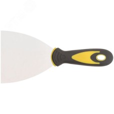 Шпатель нерж.сталь прорезиненная ручка 4 (100 мм)