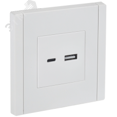 FORTE&PIANO Розетка USB A+C 3,1А FP250 белый IEK