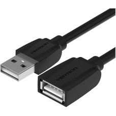 Кабель-удлинитель Vention USB 2.0 AM/AF - 0,5м Black Edition