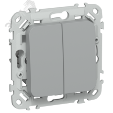 FLITE Выключатель жалюзи с блокировкой 10А ВЖ42-2-0-ФлС серый IEK