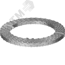 Волна перфорированная 17х0.5 мм, 25 м, вентиляционная лента, цинк