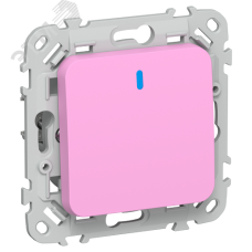 FLITE Выключатель 1-клавишный проходной с индикацией 10А ВС61-1-1-ФлПр пурпурный IEK