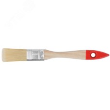 Кисть флейцевая ''Стандарт'', натур.светлая щетина, деревянная ручка 3/4'' (19 мм)