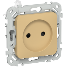 FLITE Розетка без заземления с защитными шторками безвинтовое крепление 10А РСш01-1-ФлШм шамуа IEK