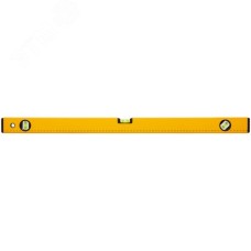 Уровень ''Стайл'', 3 глазка, желтый усиленный корпус, фрезерованная рабочая грань, шкала, Профи 800 мм