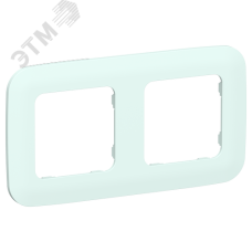 FLITE ARTISTIC Рамка 2-местная РУ-2-А-ФлХЛ холодный лед IEK