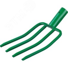 Вилы стальные 140х235 мм с квадратными зубьями, без черенка