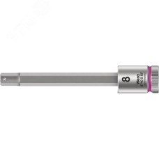 Головка торцевая 8740 B Hex-Plus HF Zyklop со вставкой под внутренний шестигранник DR 3/8 с функцией фиксации крепежа 8X100 мм