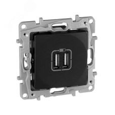 Розетка USB A+A 15Вт антрацит ETIKA