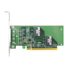 Адаптер для SSD/ PCIe x16 to Two SlimSAS SFF-8654 8i Adapter