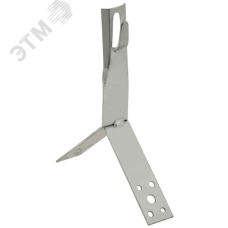 Держатель проводника круглого 6-8 мм для конька h 80 мм нержавеющая сталь