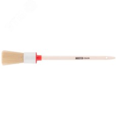 Кисть круглая, натур. щетина, 55 топс, деревянная ручка, 25 мм