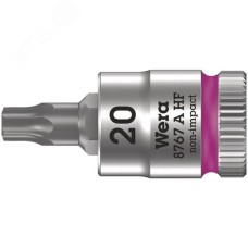 Головка торцевая 8767 A HF TORX Zyklop со вставкой DR 1/4 с функцией фиксации крепежа TX 20X28 мм