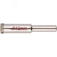 Коронка алмазная кольцевая для керамогранита / мрамора 12 мм