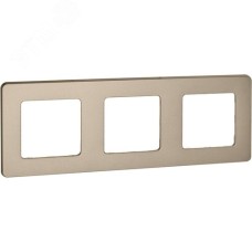 Рамка 3-местная шампань INSPIRIA