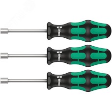 Набор торцевых отвёрток сантехнический 3 предмета комплектация 3x 395 HO Отвёртка торцевая: 10.0x90 13.0x90 7/16x90. 395 HO/3