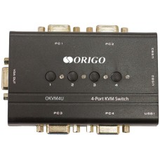 Коммутатор/ 4-портовый KVM-переключатель с портами VGA и USB