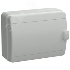 Корпус пластиковый навесной на 18 модулей КМПн-18 IP65 TEKFOR серая непрозрачная дверь