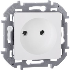 Розетка 1-местная без заземления без защитных шторок 16А белый INSPIRIA