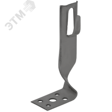 Держатель проводника круглого 6-8 мм угловой скрытый h 140 мм оцинкованная сталь TD