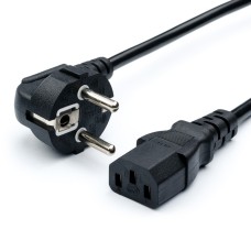 Кабель питания/ Кабель питания GoPower евровилка CEE 7/7-C13 1.8м ПВХ 0.75мм черный (1/10/160)