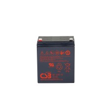 Батарея CSB серия GP, GP1245 (12V16W) , напряжение 12В, емкость 4Ач (разряд 20 часов), емкость 16 Вт/Эл при 15-мин. разряде до U кон. - 1.67 В/Эл при 25 °С, макс. ток разряда (5 сек.) 60А, ток короткого замыкания 168А, макс. ток заряда 1.6A, свинцово-кисл