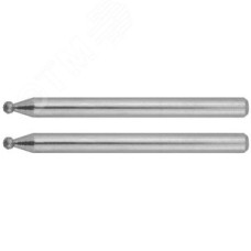 Мини-шарошки алмазные, d 2,0x3,2мм, длина 38мм, 2шт