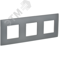 SKANDY Рамка 3-местная SK-F03Gr серый IEK
