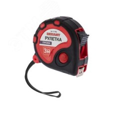 Рулетка измерительная прорезиненный корпус , 3 м х 16 мм