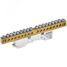 TEKFOR Шина N ноль неизолированная на универсальном держателе 8х12-18-С IEK