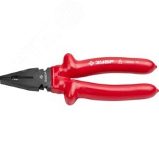 Плоскогубцы ''ЭЛЕКТРИК'' комбинированные, диэлектрические, высоковольтные до ~1000В, маслобензостойкая рукоятка, 200мм, Мастер