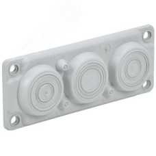 TITAN Ввод кабельный мембранный 6 отверстий d=6-59мм IP65 серый