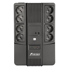 ИБП POWERMAN Brick 850 PLUS, линейно-интерактивный, 850ВА, 480Вт, 4 евророзетки с резервным питанием, 4 евророзетки с фильтрацией, USB, защита RJ45/RJ11, батарея 12В 9Ач 1 шт., 293мм х 202мм х 93мм, 5.2 кг./ UPS POWERMAN Brick 850 PLUS, line-interactive, 