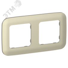 FLITE ARTISTIC Рамка 2-местная РУ-2-А-ФлШ шампань IEK