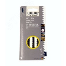 Пилка для лобзика HC 13 bi х5шт/уп для дерева до 40мм, плитах ДСП и пластмассы (чистый рез)