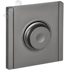 FORTE&PIANO Светорегулятор поворотно-нажимной 600Вт FP554 сталь IEK