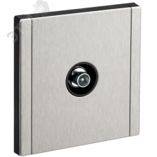 FORTE&PIANO Розетка TV проходная FP729M металл никель IEK