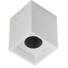 Светильник декоративный 4112 накладной потолочный под лампу GU10 белый пластик