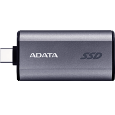 Твердотельный накопитель/ ADATA External SSD SC750, 500GB, Type-C, USB 3.2 Gen2, R/W 1050/1000 MB/s, 53x28x12mm, Grey (5 лет)